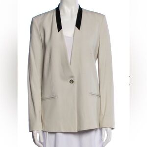 Helmut Lang collarless blazer size 8